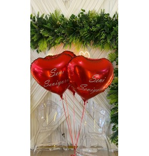 Helyumlu Balon Buketi 5 Adet Büyük Boy